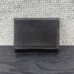 Di Lido Black Imported Black French‎ Kidskin Tri fold Wallet Mens Classic